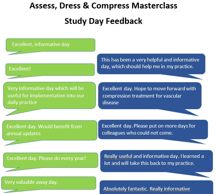 Assess dress and compress masterclass feedback